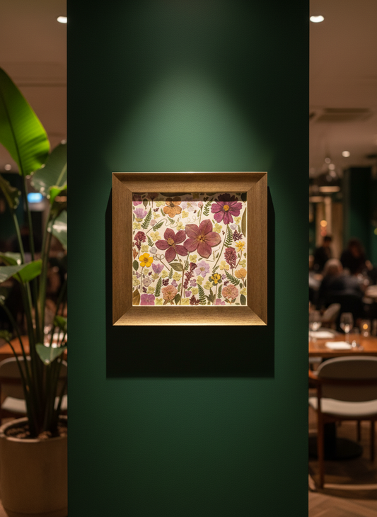 Three of Us - Framed Pressed Flowers | One of a kind