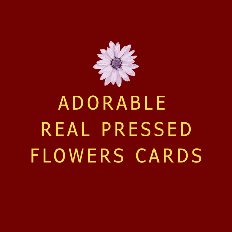 Adorable Real Flowers Cards