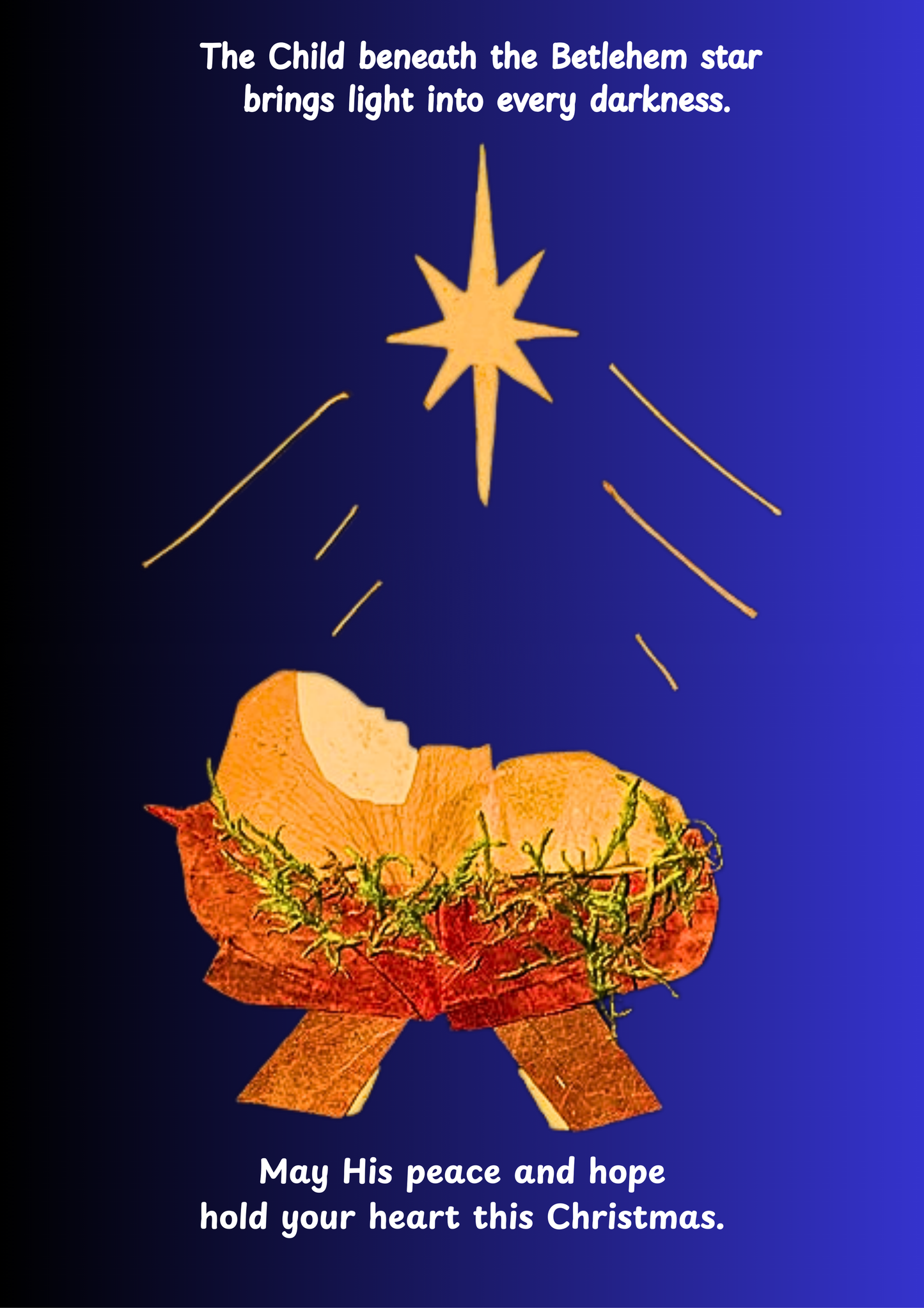 Christmas card - Under Betlehem star