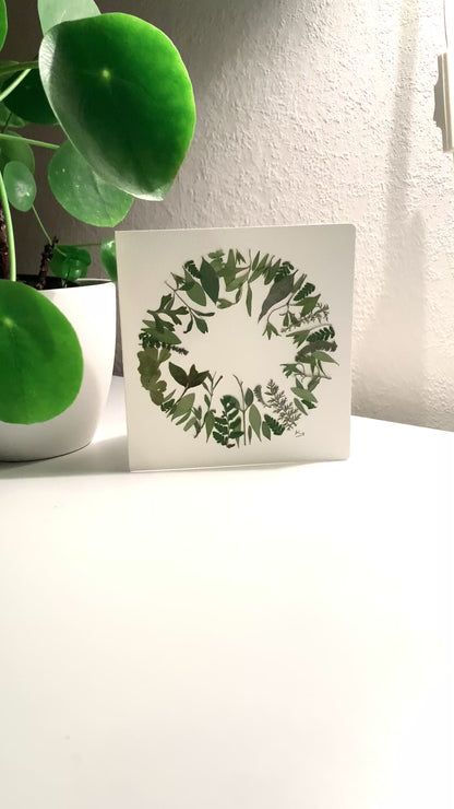Hidden Beauty | Handmade Pressed Flower Card | One of a kind