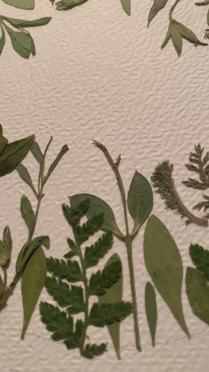 Hidden Beauty | Handmade Pressed Flower Card | One of a kind